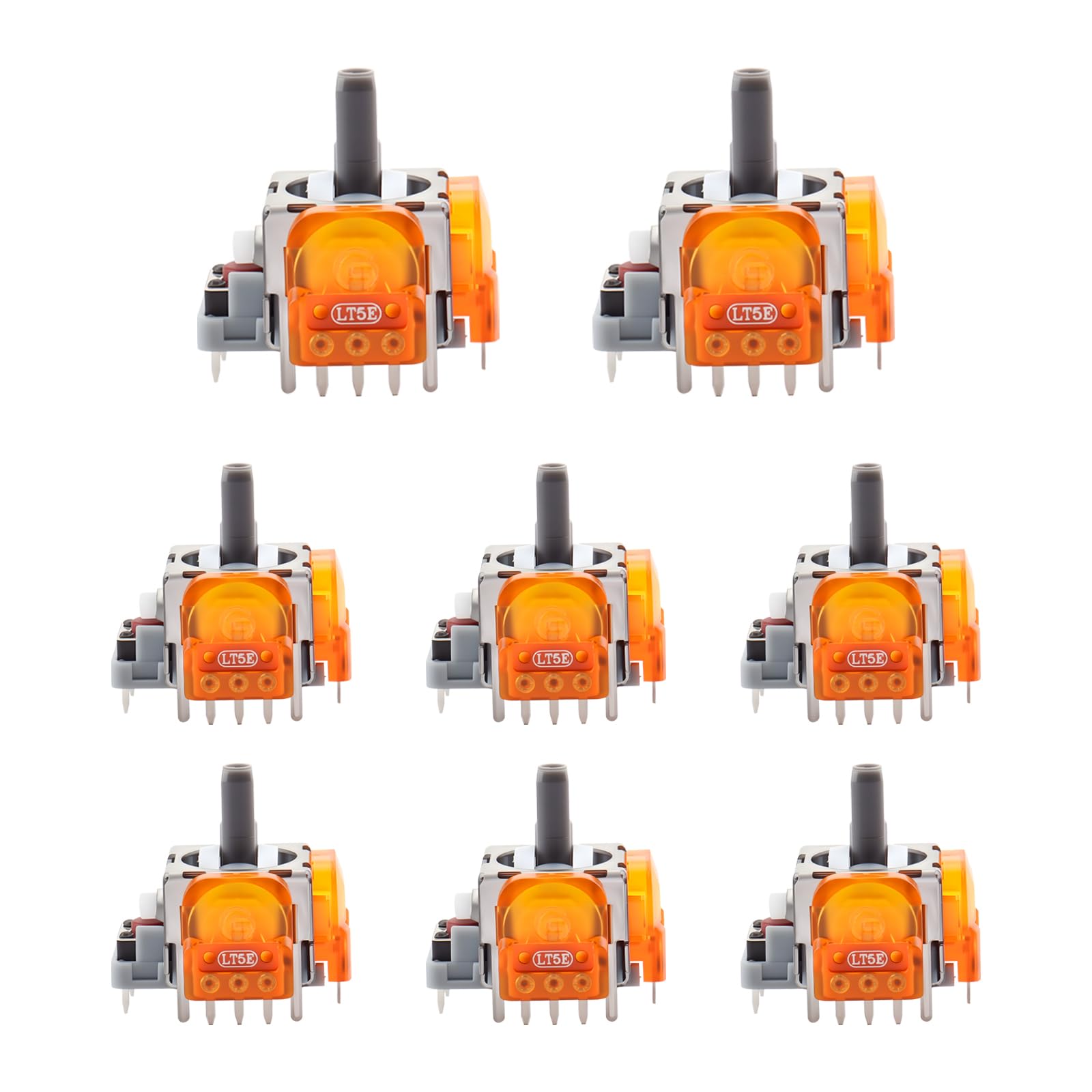 HGamyox 8Pcs TMR Effect Joysticks Replacement for DualSense PS5 Controller, 3D Analog Stick Sensor Module for PlayStation 5 Repair Parts Accessories