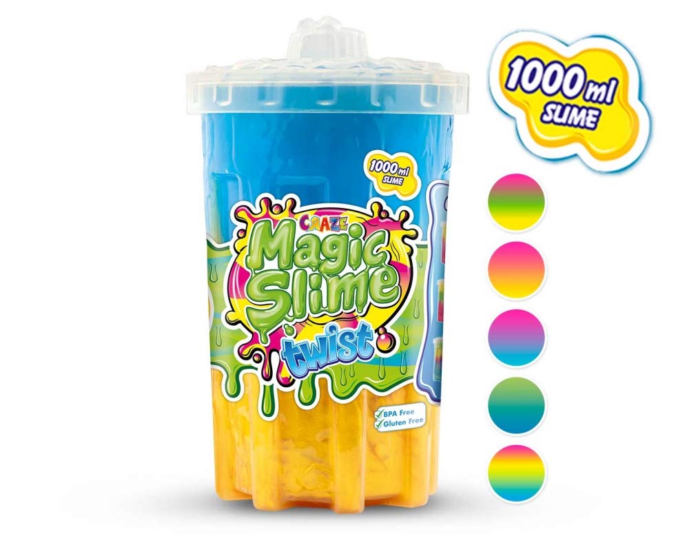 MAGIC SLIME TWIST magic toy mucus children's clay in barrel 1000 ml multicolored color choice 16404