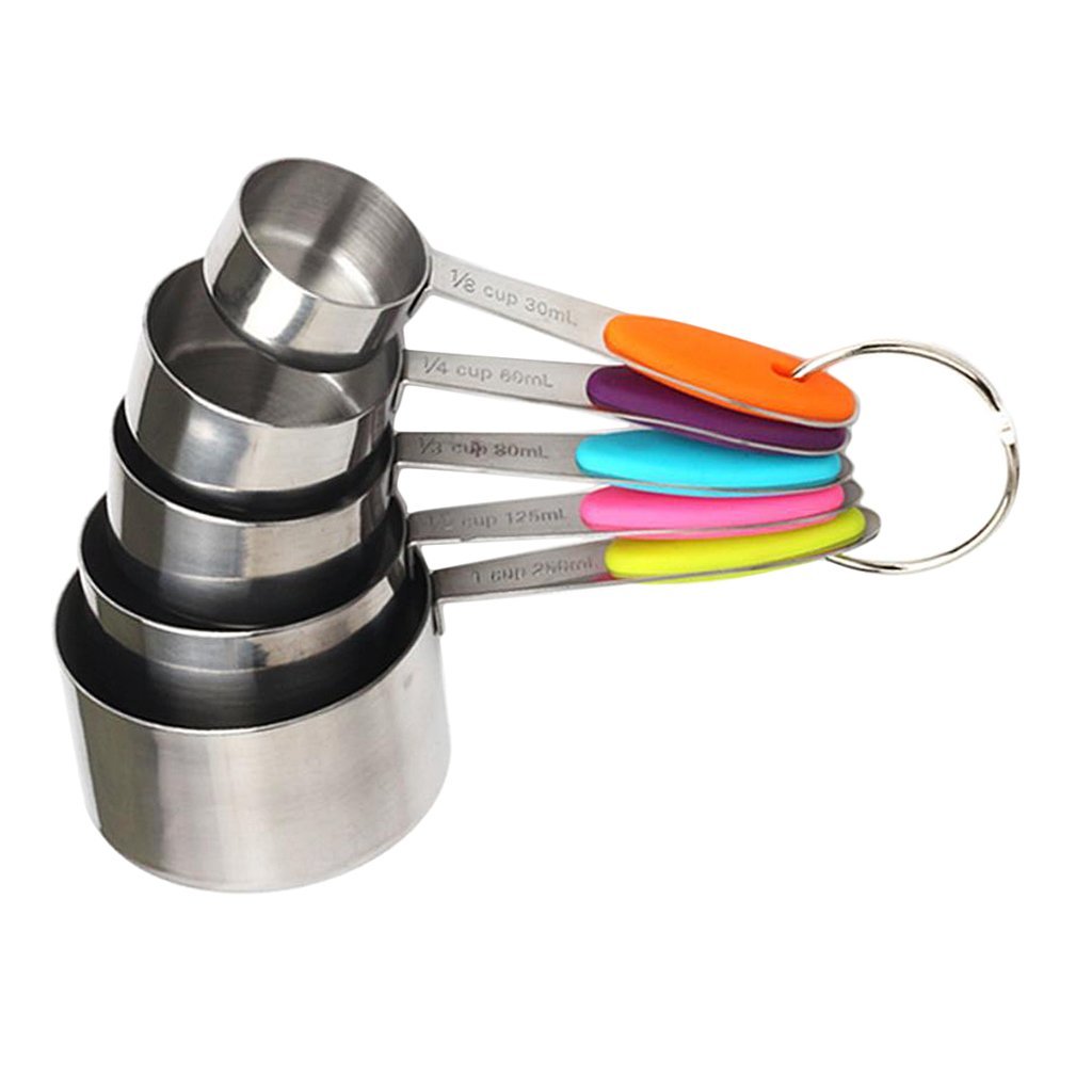 10-teiliges Messbecher- und Messlöffel-Set aus Edelstahl zum Backen, Kochen, Küchenhelfer