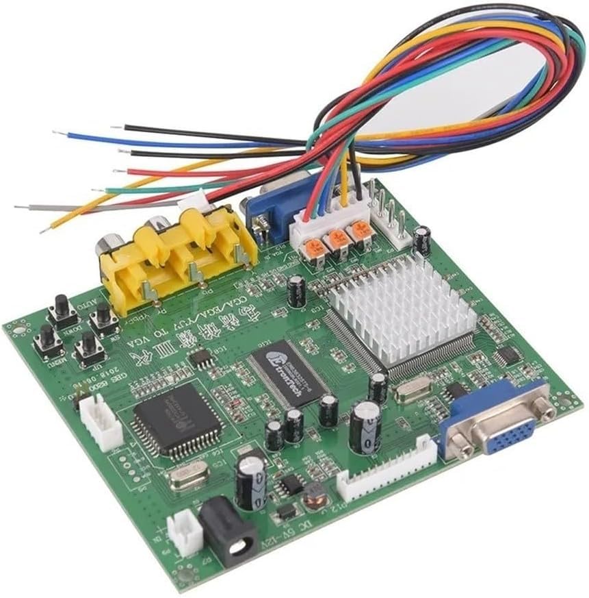 Conversor VGA a RGB CGA EGA YUV para monitor industrial y pantallas antiguas