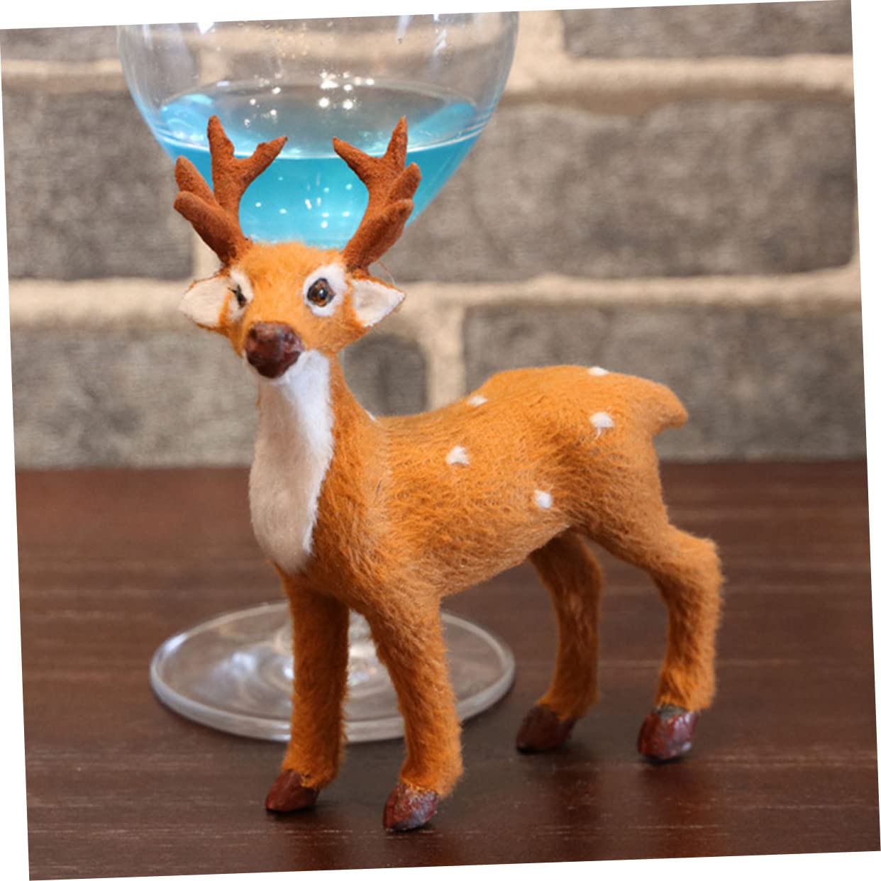 Abaodam 10stücke Teiliges Aus Feinen Elch-tischdekorationen Für Weihnachten Realistische Rentier-Ornamente Für Festliche Anlässe Und Home Decor