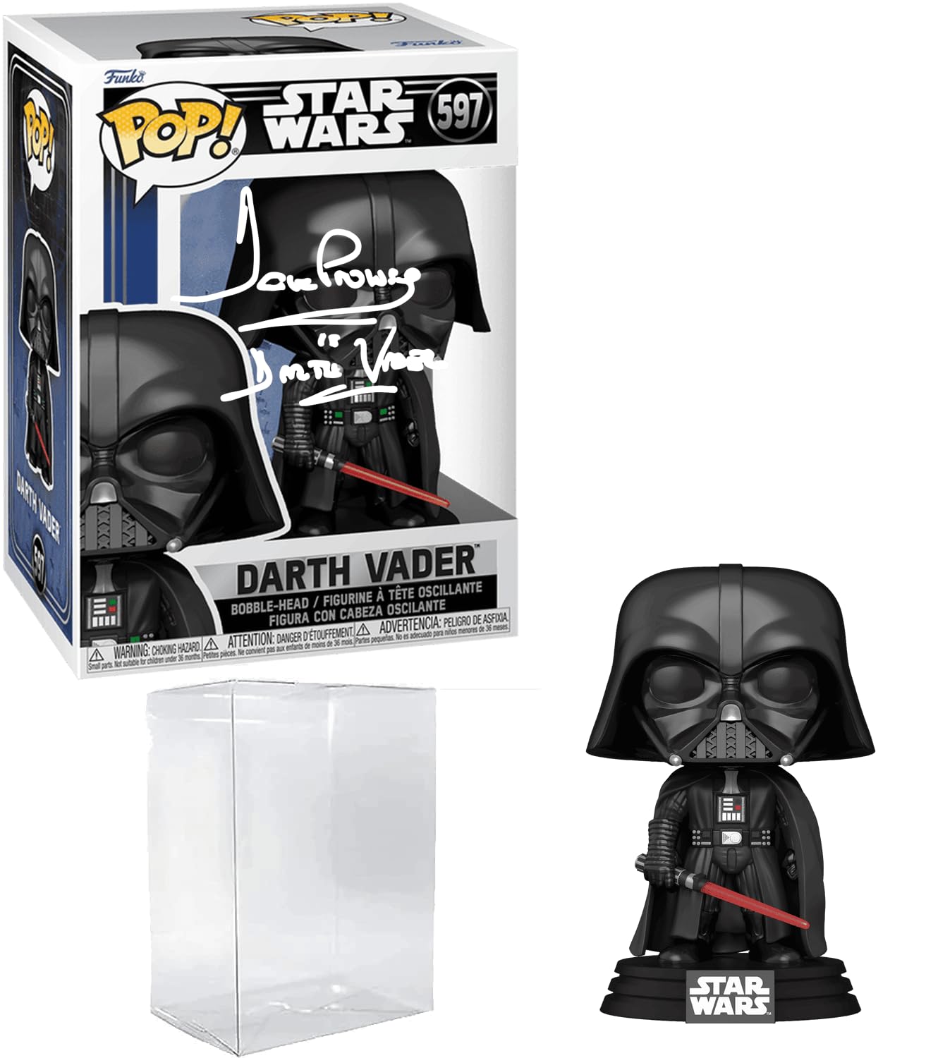 David Prowse Darth Vader #597 Facsimile Signed Reprint Laser