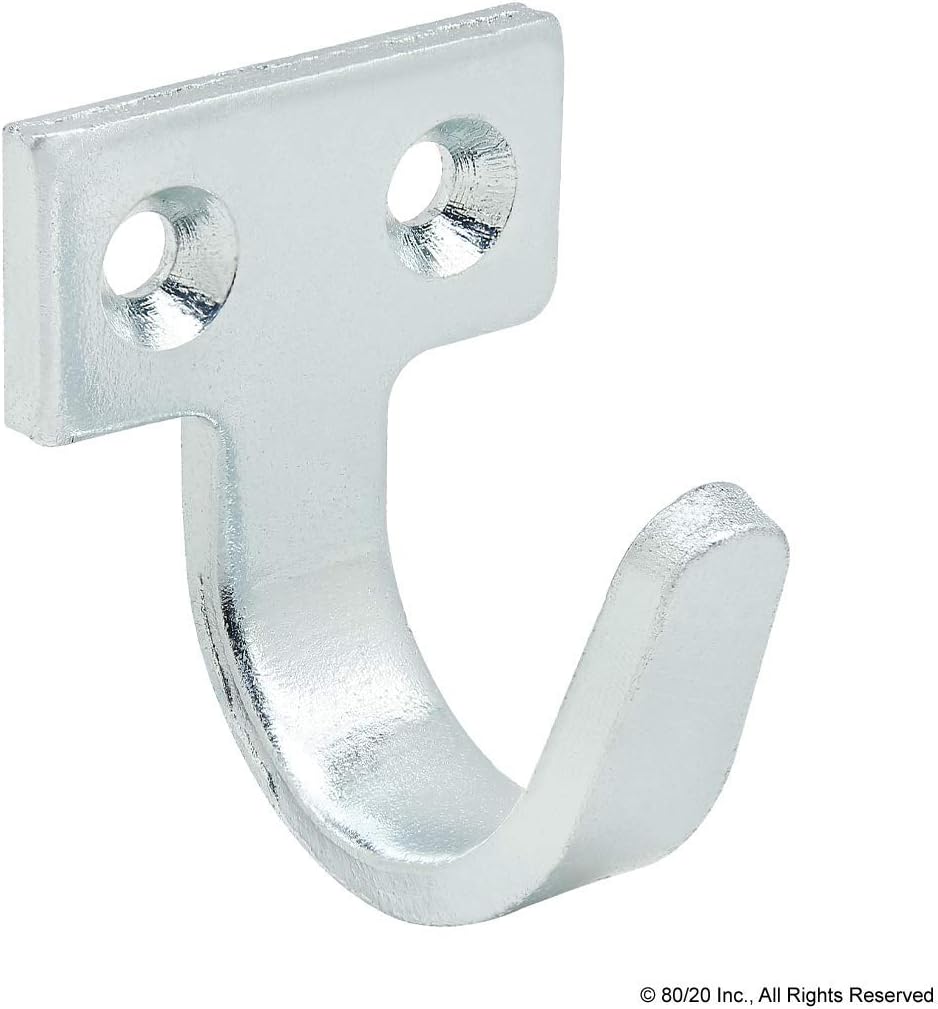 80/20 Inc., 14155, 10, 15, 25, 30, 40, and 45 Series, Steel Horizontal Mount Hook