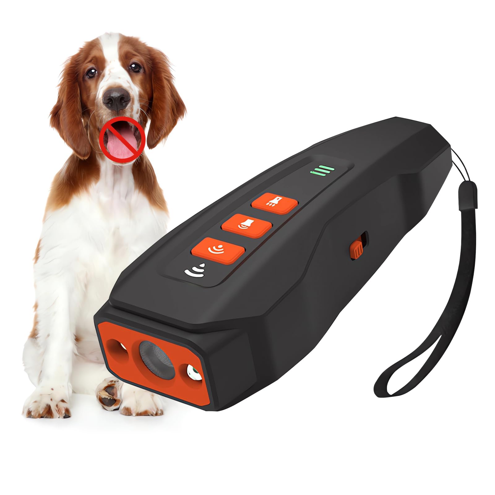 Dog Bark Deterrent Devices,Rechargeable Anti Barking Device Up to 32.8ft Effective Control Range Stops Bad Behavior Dog,Safe for Human & Dogs,Better than Shock Collars or Dog Training Collars,Black