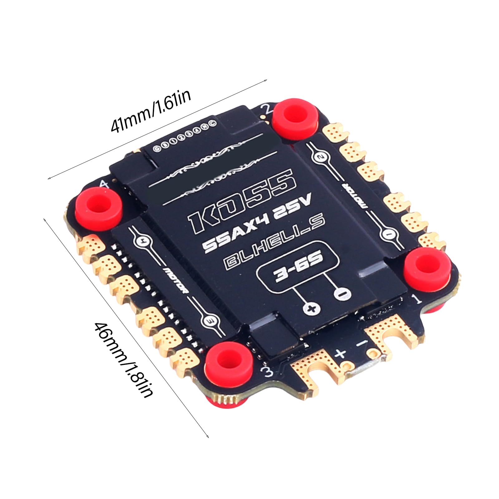 KO55A 3-6S BLHeli_S Dshot600 4-in-1 Regolatore di Regolazione Elettrico Per Migliora La Stabilità Gestione Potenza Regolatore di Velocità
