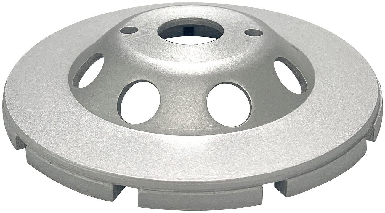 AGT Diamantschleifteller: 8er-Set universal Diamant-Schleiftöpfe 125 mm, doppelreihig (doppelreihige Schleifscheiben, Schliefteller)