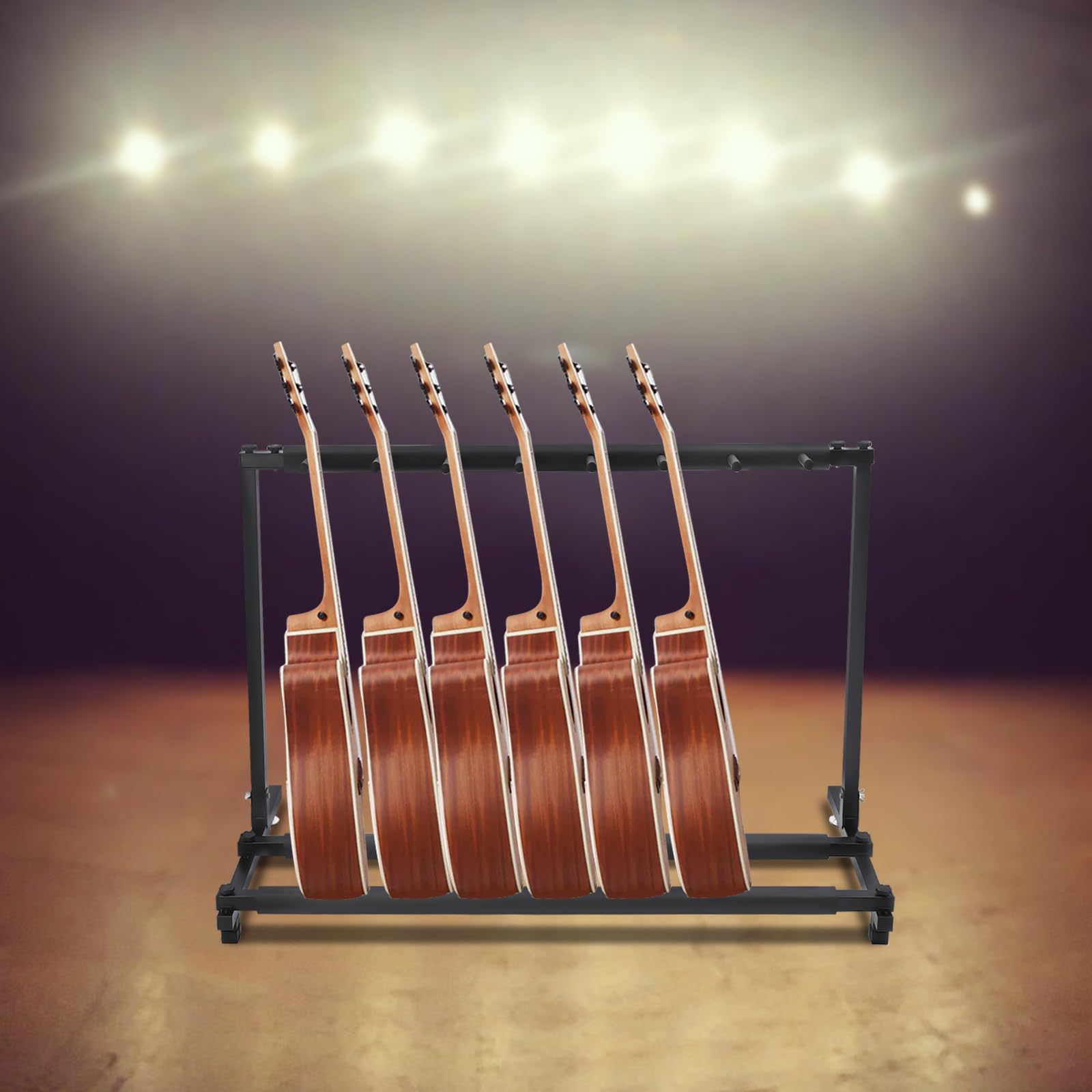 Stojak na gitarę, składany, przenośny, wielofunkcyjny stojak na gitarę, żelazny stojak na gitarę elektryczną