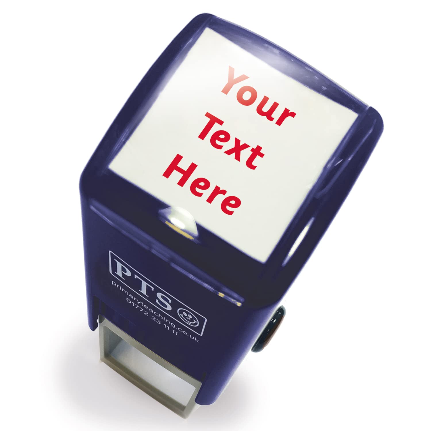 Primary Teaching Services Ltd Red Personalised Wording Office Business Self-Inking Stamp 25Mm Primary Teaching Services (Red)