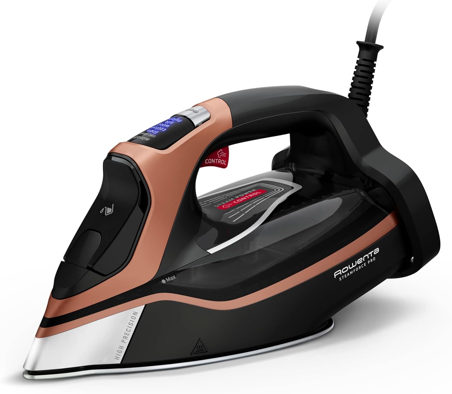 Rowenta DW9510D1 Steamforce Pro, Ferro da Stiro a Vapore, Potenza 3200W, Capacità 350 ml, Getto di Vapore da 300g/min, Sistema Anticalcare, Spegnimento Automatico e Tecnologia Intelligente Rowenta DW9510D1 Steamforce Pro, Ferro da Stiro a Vapore, Potenza 3200W, Capacità 350 ml, Getto di Vapore da 300g/min, Sistema Anticalcare, Spegnimento Automatico e Tecnologia Intelligente