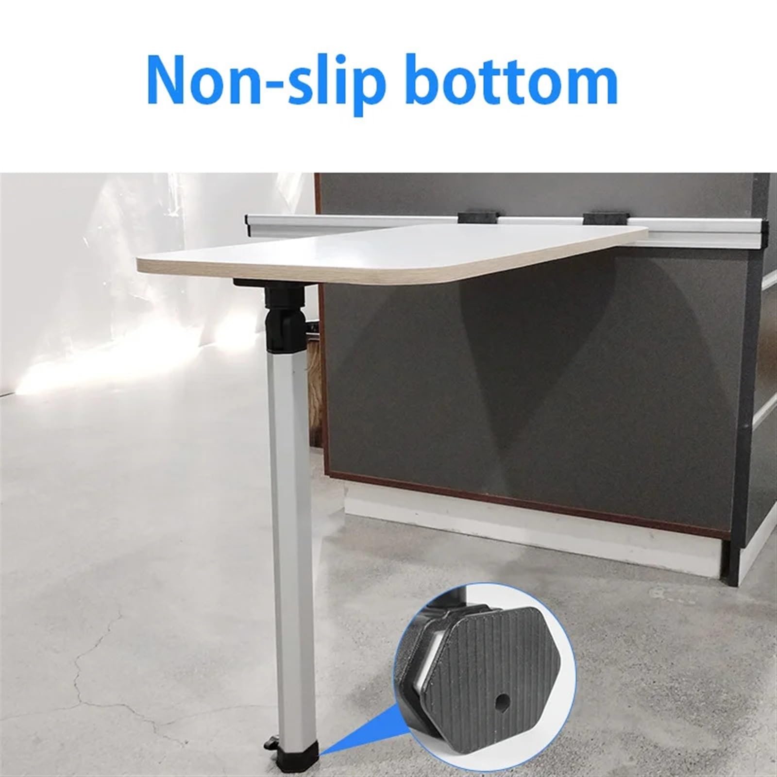 Tischbeine RV Mit Desktop Bord Abnehmbare Einstellbare Klapp Tisch Bein RV Außen Aluminium Legierung Tisch Bein Camper RV Zubehör(Black 50cm 1sticks)