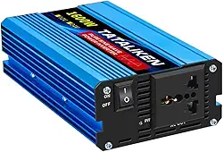 Inversor de tensão solar, 1600W de pico, onda senoidal pura, 400W uso real contínuo, 12v-110v, ideal para veículos e pequenas instalações de geração de energia solar