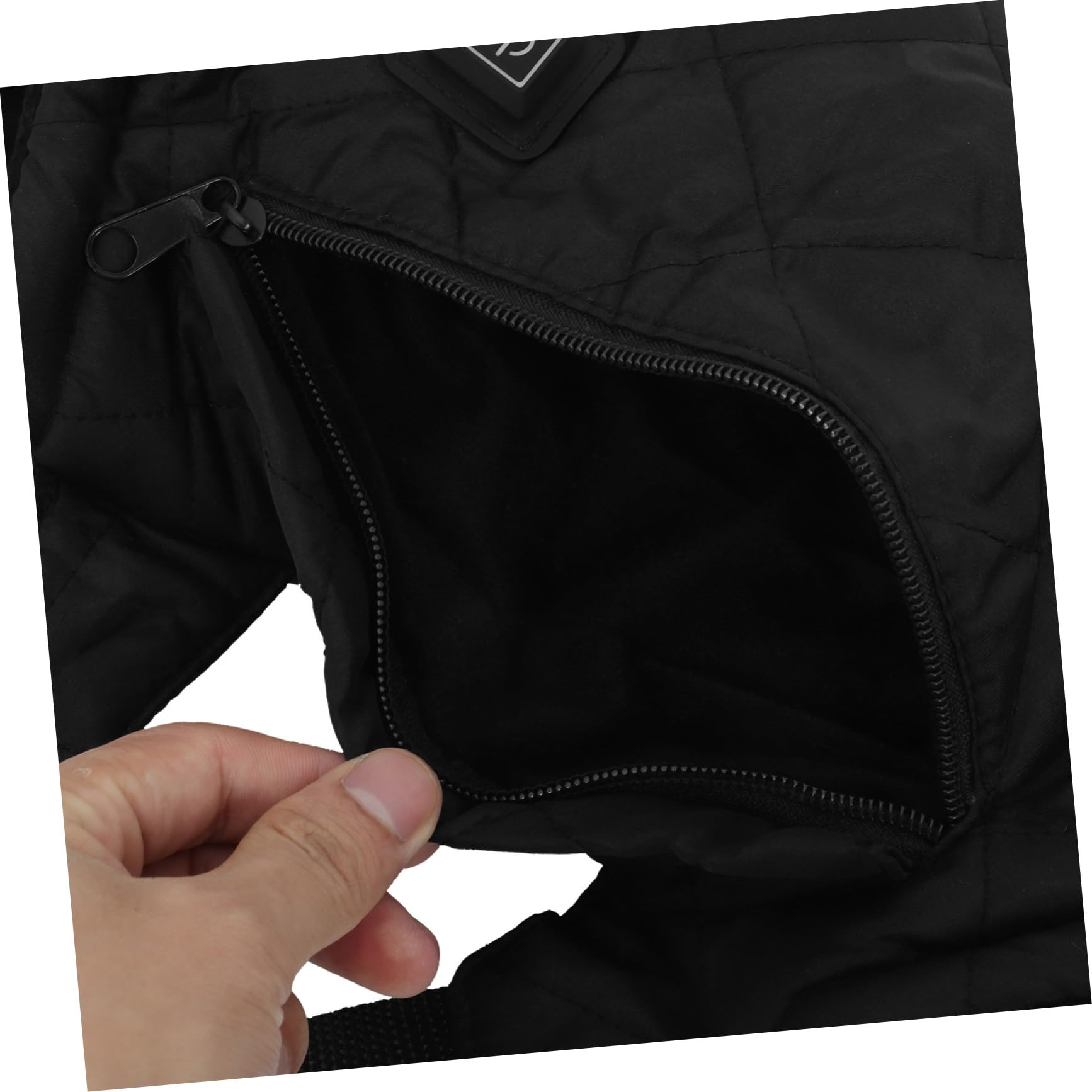 Borsa Scaldamani Elettrica Nera, Manopola Imbottita per Mani