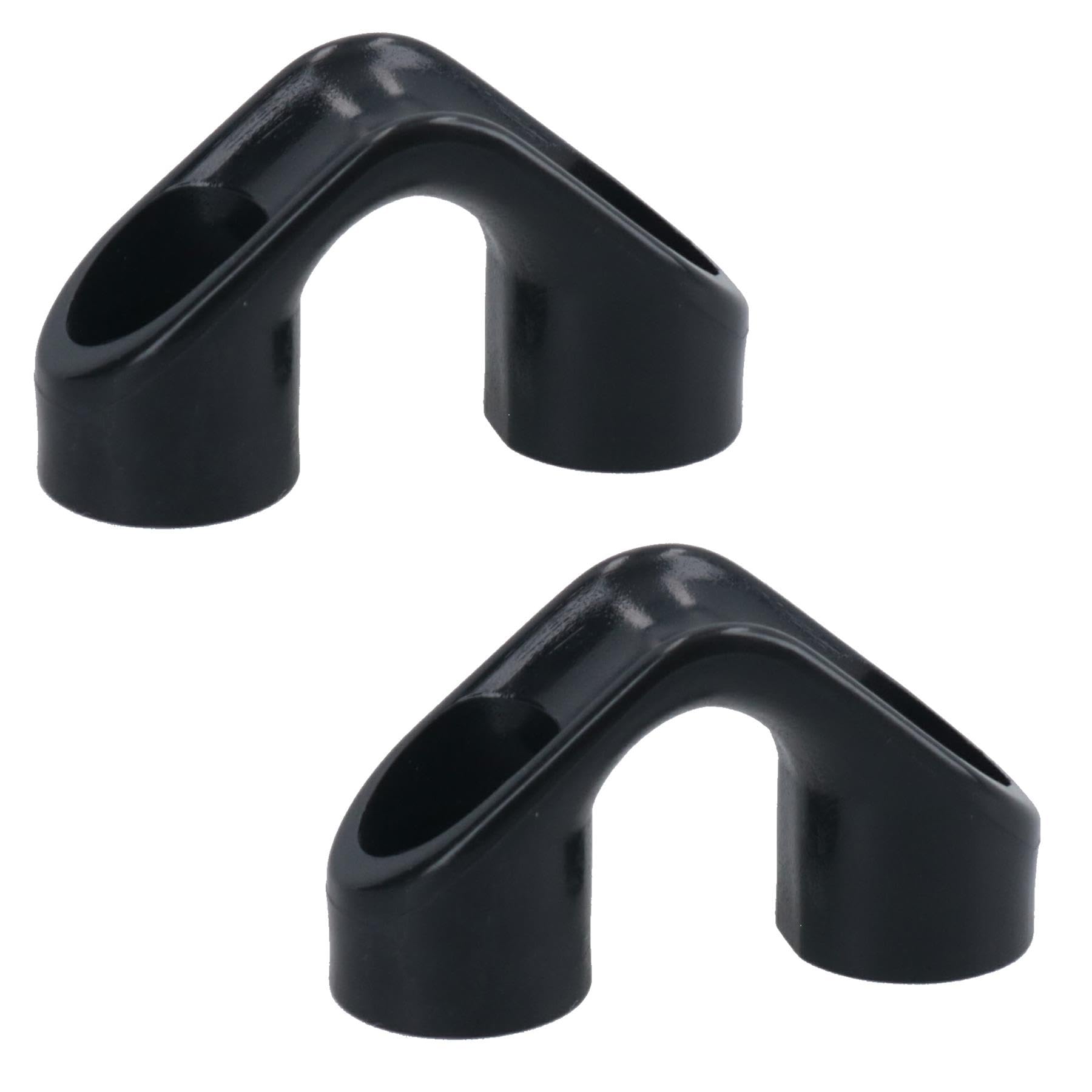 2pk 12mm Bridge Fairlead Bullseye Sheet Eye Tie Down Hook Strap Boat Rope Line