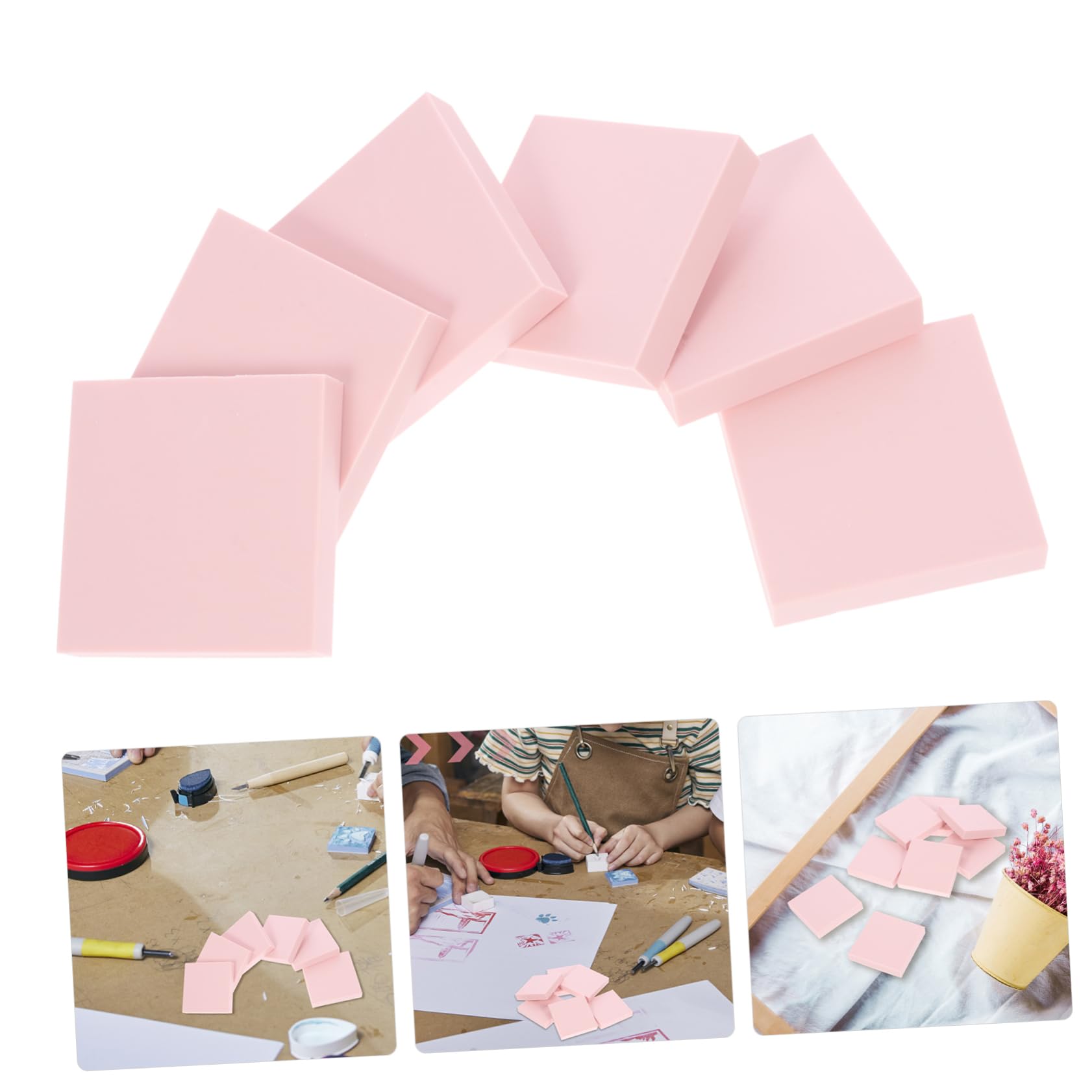 Blocchi di Gomma Flessibili Facili da Intagliare 24 Pezzi per Incisione Fai da Te Materiale per Hobby Creativi a Casa