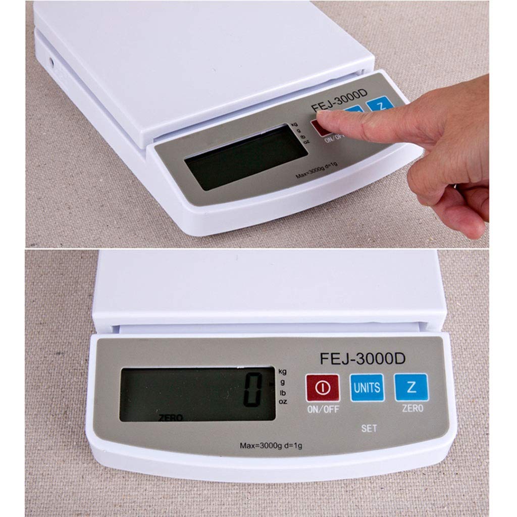 Báscula Experimental para repostería casera de 0,1 g, para cocinar y Pesar Frutas, báscula Multifuncional