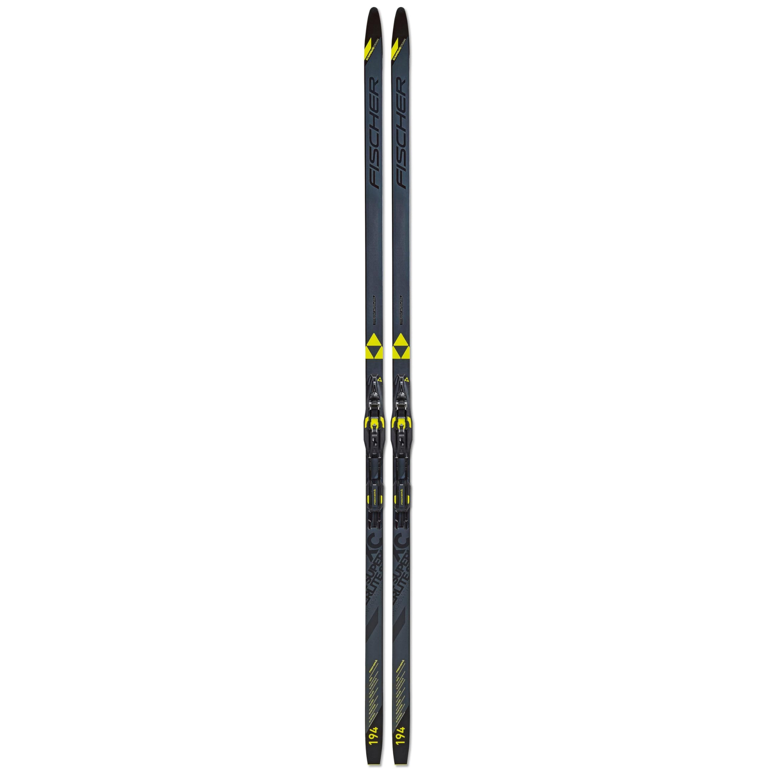 Fischer Damen, Herren Langlaufski Klassik Superlite Crown EF Set + Corntol Step schwarz 184