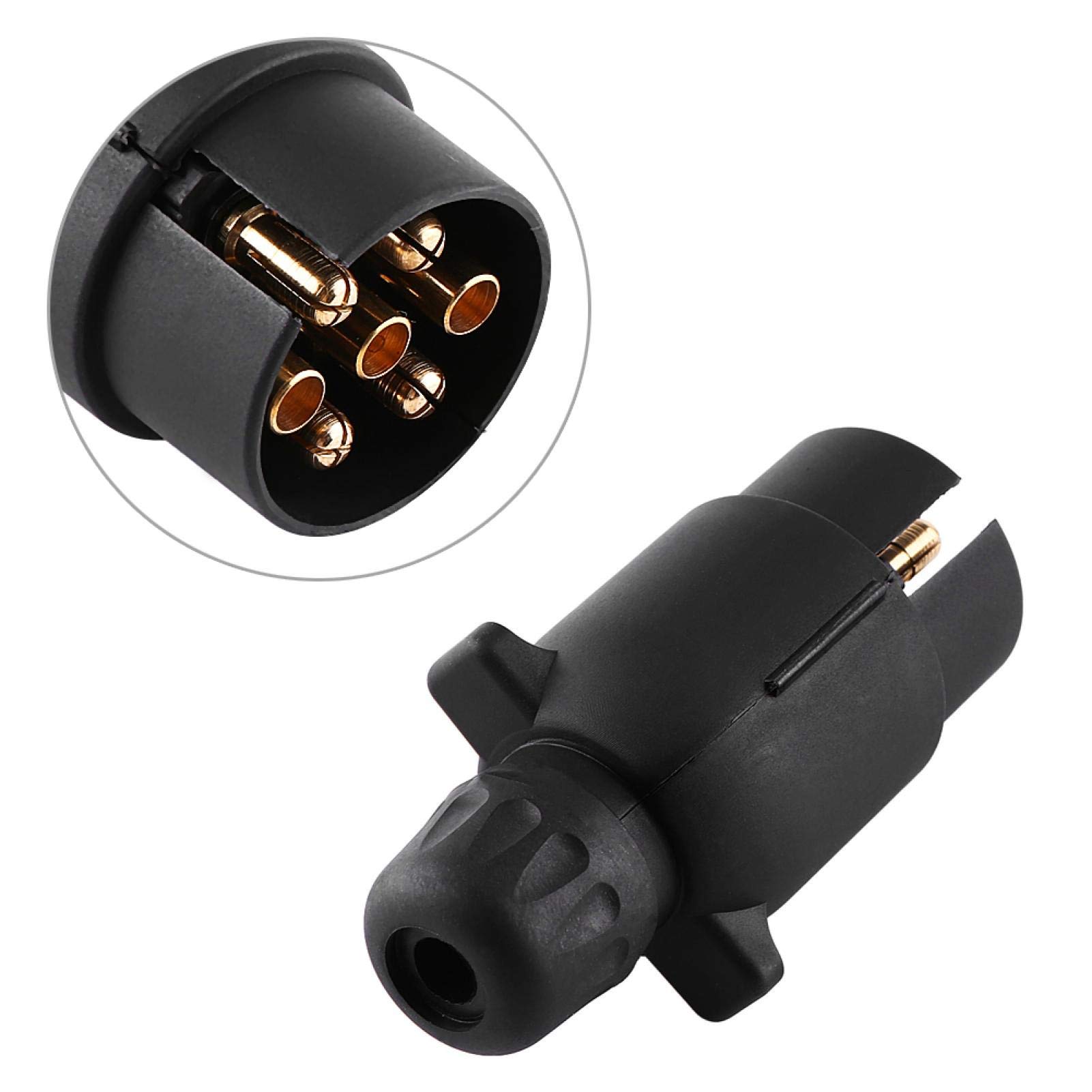 Spina Per Rimorchio 12V A 7 Pin, Tipo N, Connettore In Plastica Per Roulotte E Camion, Adattatore Cablaggio Universale