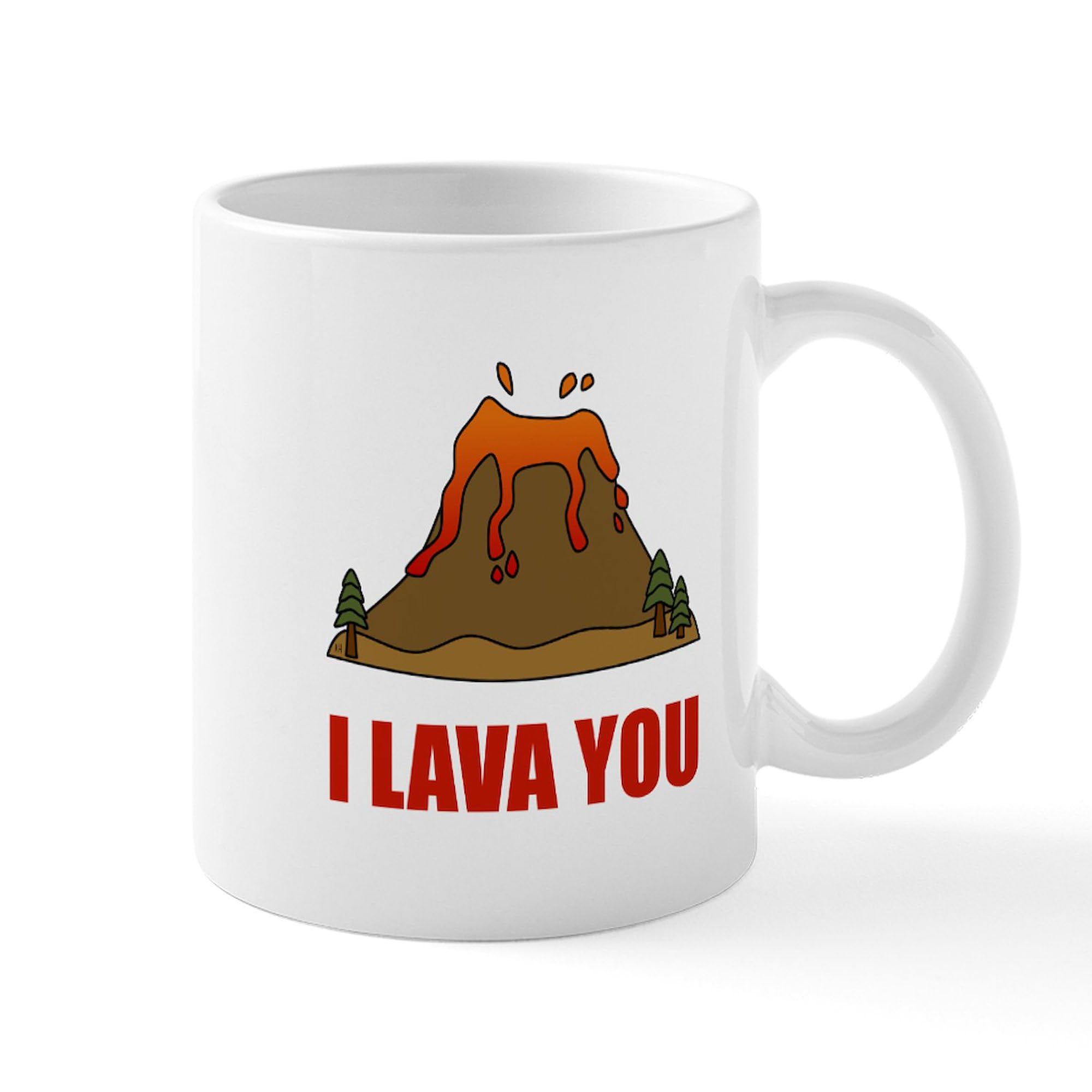 Amazon.com | CafePress I Lava You Volcano Mugs 11 oz (325 ml) Ceramic  Coffee Mug: Coffee Cups & Mugs