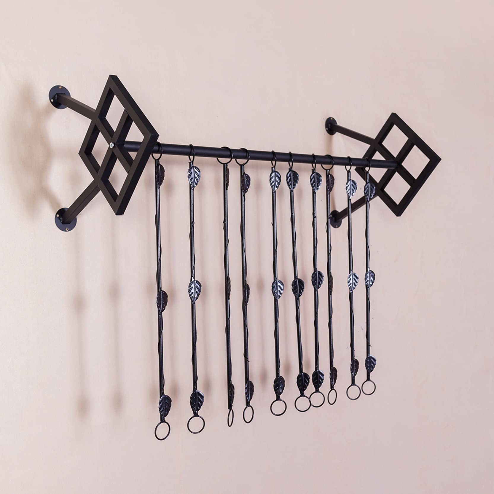Appendiabiti da Parete, Appendiabiti Galleggiante, Negozio di Abbigliamento, Appendiabiti per Vendita al Dettaglio, Organizer per impieghi gravosi, Robusto, in Metallo, Multifunzionale, per