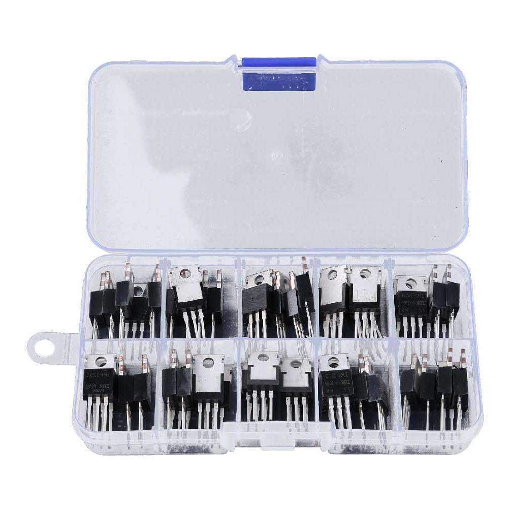 AUKENIEN Mosfet transistor set 12 waarden 24 stuks IRFZ44N IRF510N IRF520N IRF530N IRF540N IRF640N IRF740 IRF820 IRF830 IRF840 IRF3205 IRF9540N TO-2222 0 Transist oren assortiment kit AUKENIEN Mosfet transistor set 12 waarden 24 stuks IRFZ44N IRF510N IRF520N IRF530N IRF540N IRF640N IRF740 IRF820 IRF830 IRF840 IRF3205 IRF9540N TO-2222 0 Transist oren assortiment kit
