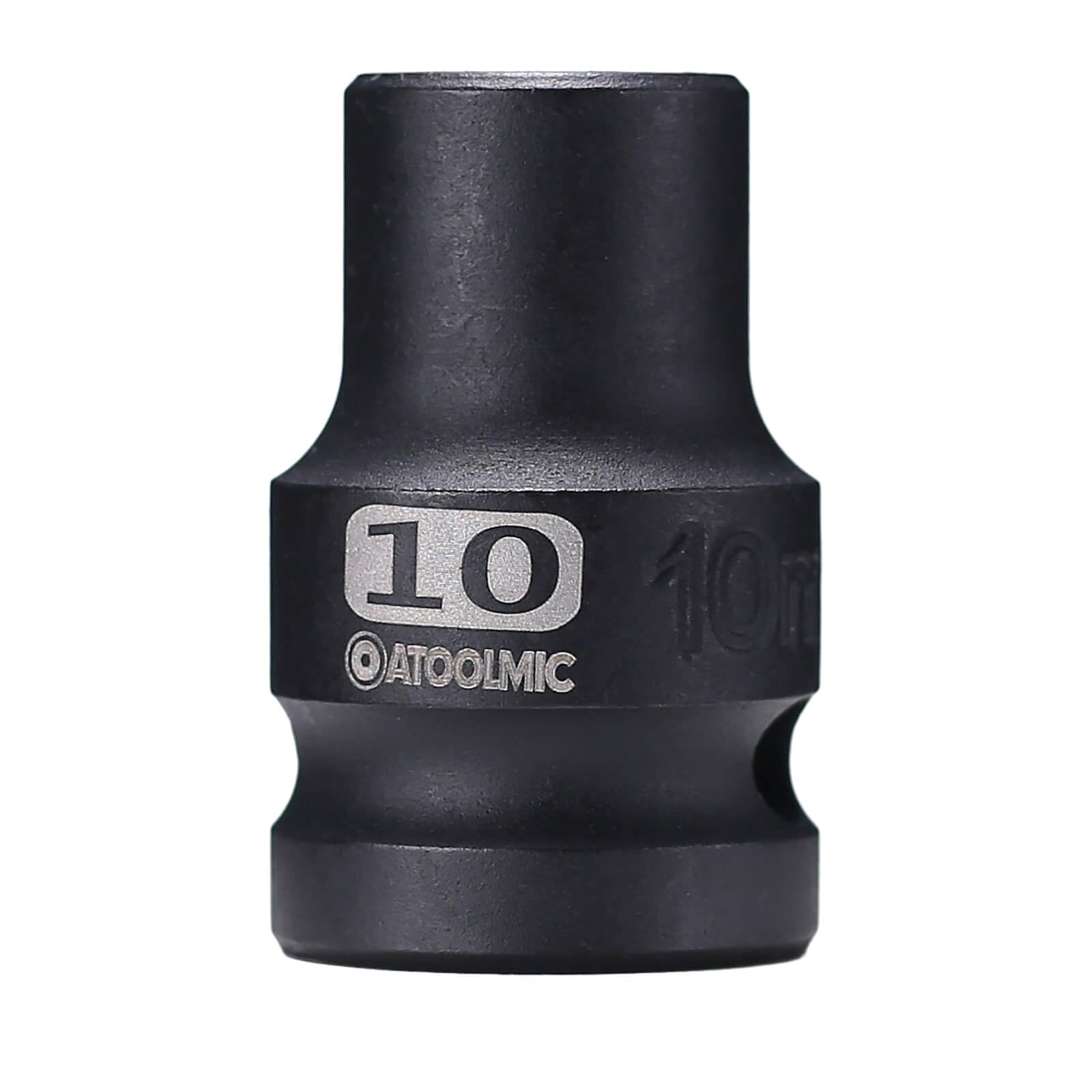 1/2 Inch Drive x 10mm Shallow 6PT CR-MO Impact Socket for Removing Axle nut