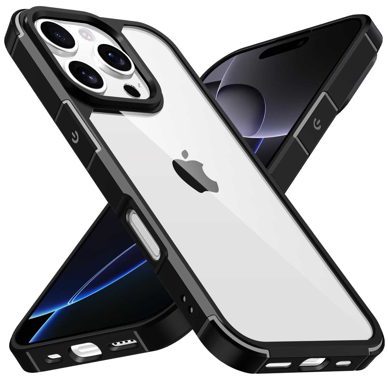 iVoler Anti Ingiallimento Chiaro Cover per iPhone 14 Pro 6.1 Pollici, [Protezione Fotocamera] Trasparente Sottile Antiurto Custodia Case con Paraurti Assorbimento degli urti