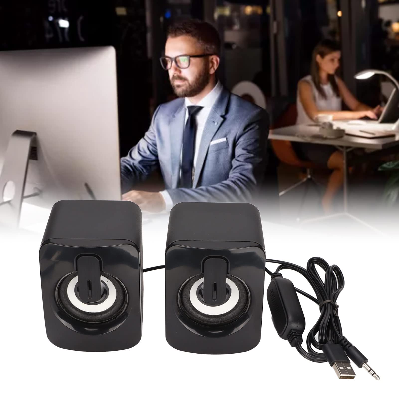 Przewodowy głośnik komputerowy, mini głośnik komputerowy Plug and Play Mniej zniekształceń do PC