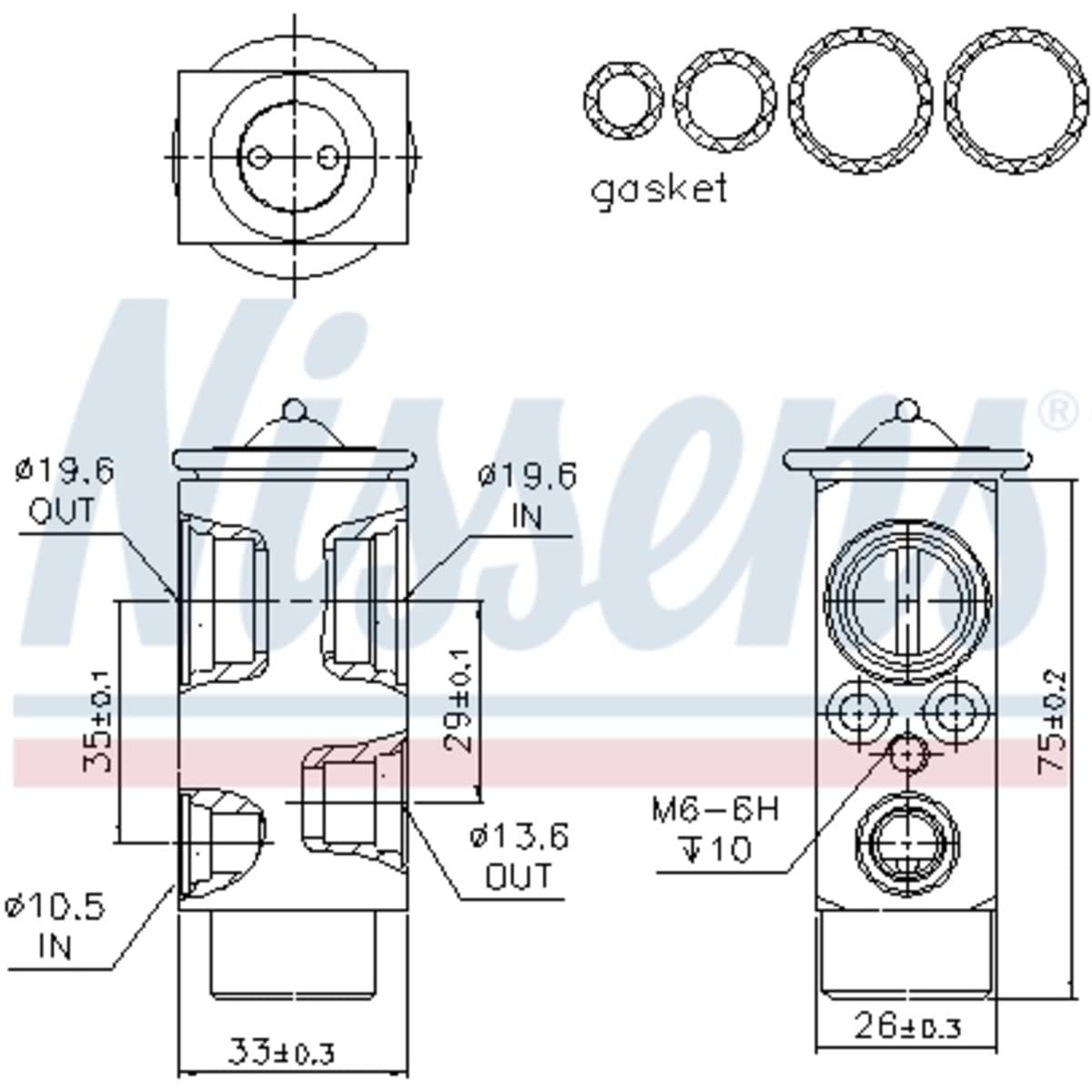 NISSENS 999328 Expansionsventil Klimaanlage Kompatibel mit VOLVO FL II 1822560 21396727 351234501