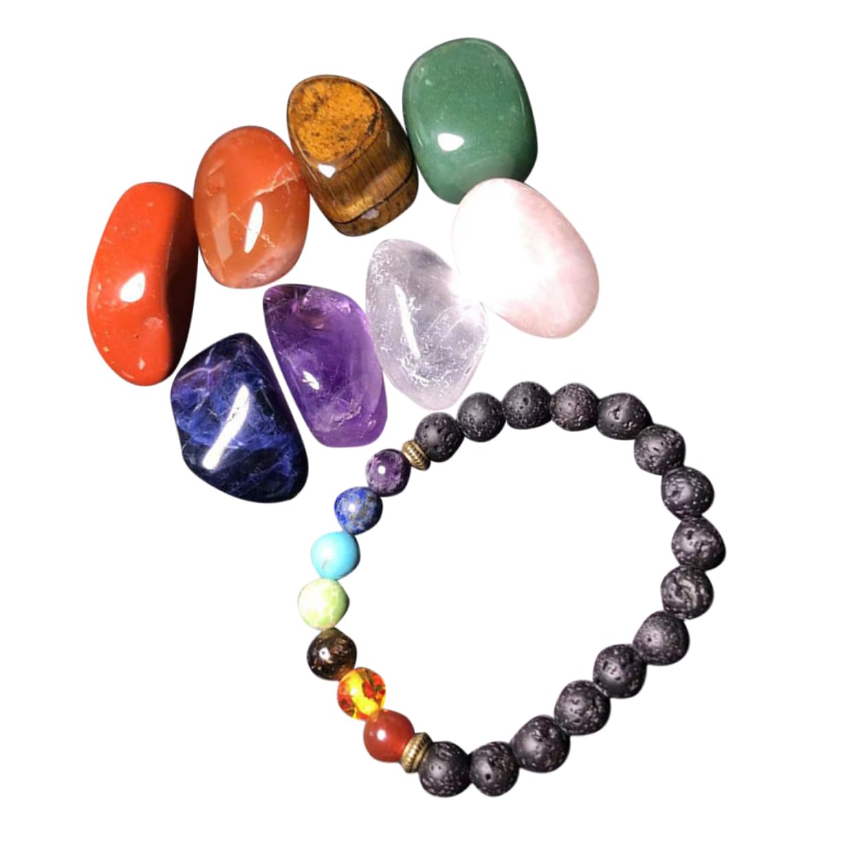 IWOWHERO 1 Set Crystal Stone Set Desktop Stone Ornament Spiritual Crystal Mineral Stones Ornaments Stone Collection Irregular Tumble Desk Decoration Chip Stone Decor Gravel Bracelets