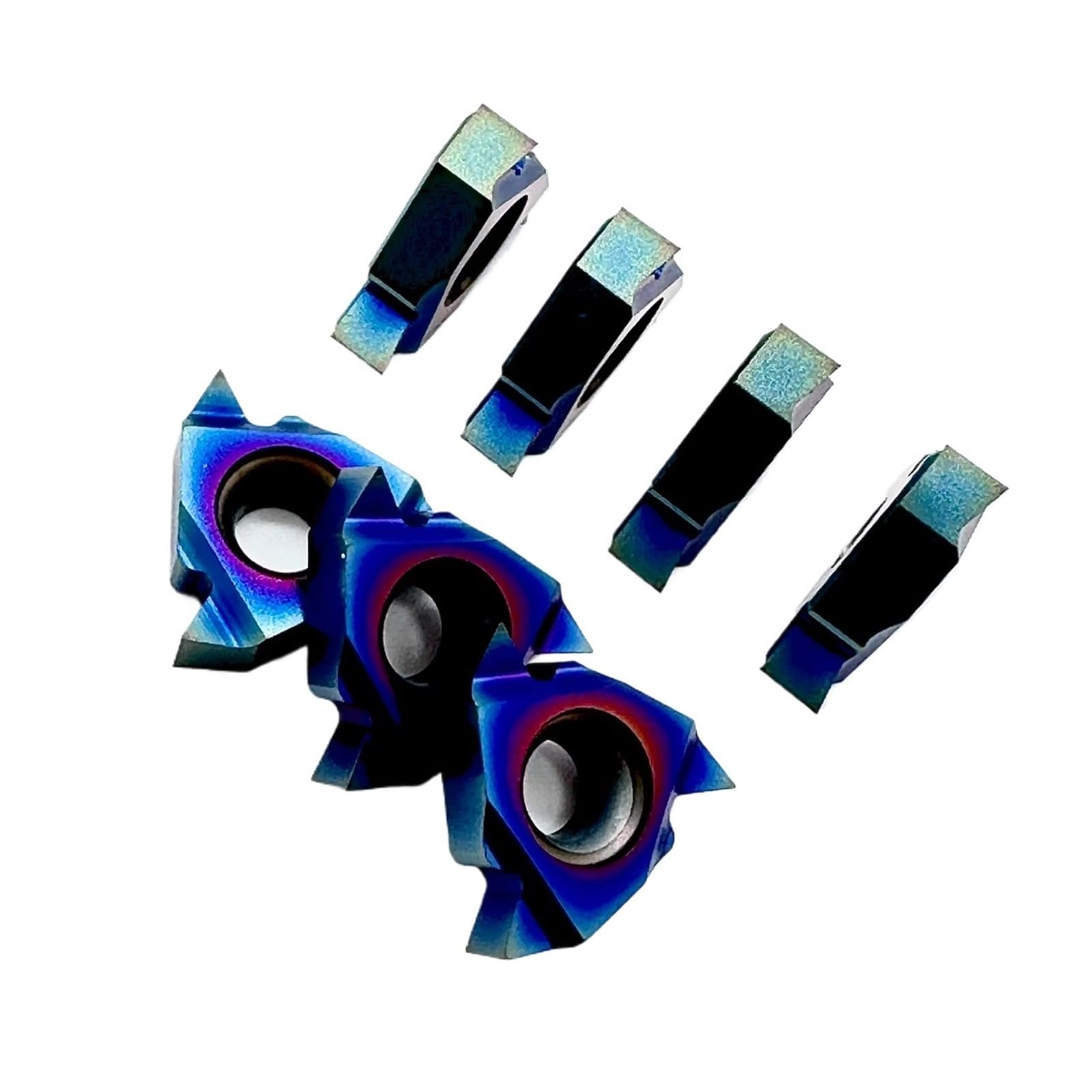 Gewindedrehwerkzeug, Hartmetalleinsatz, Stahlverarbeitung(10PCS MMT22ER AG60 LK9365)