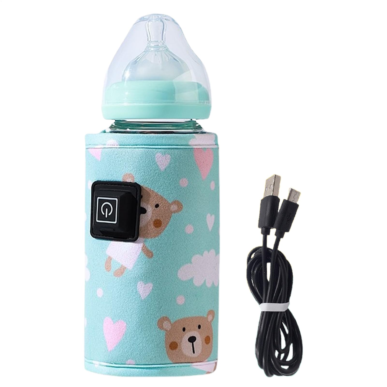 Bottle Warmer | 11.02x5.12x5.12 inches Portable Baby Bottle Warmer | Type-C Plug-in Milk for Travel | Adjustable Cover, Protective Sleeve for Outdoor