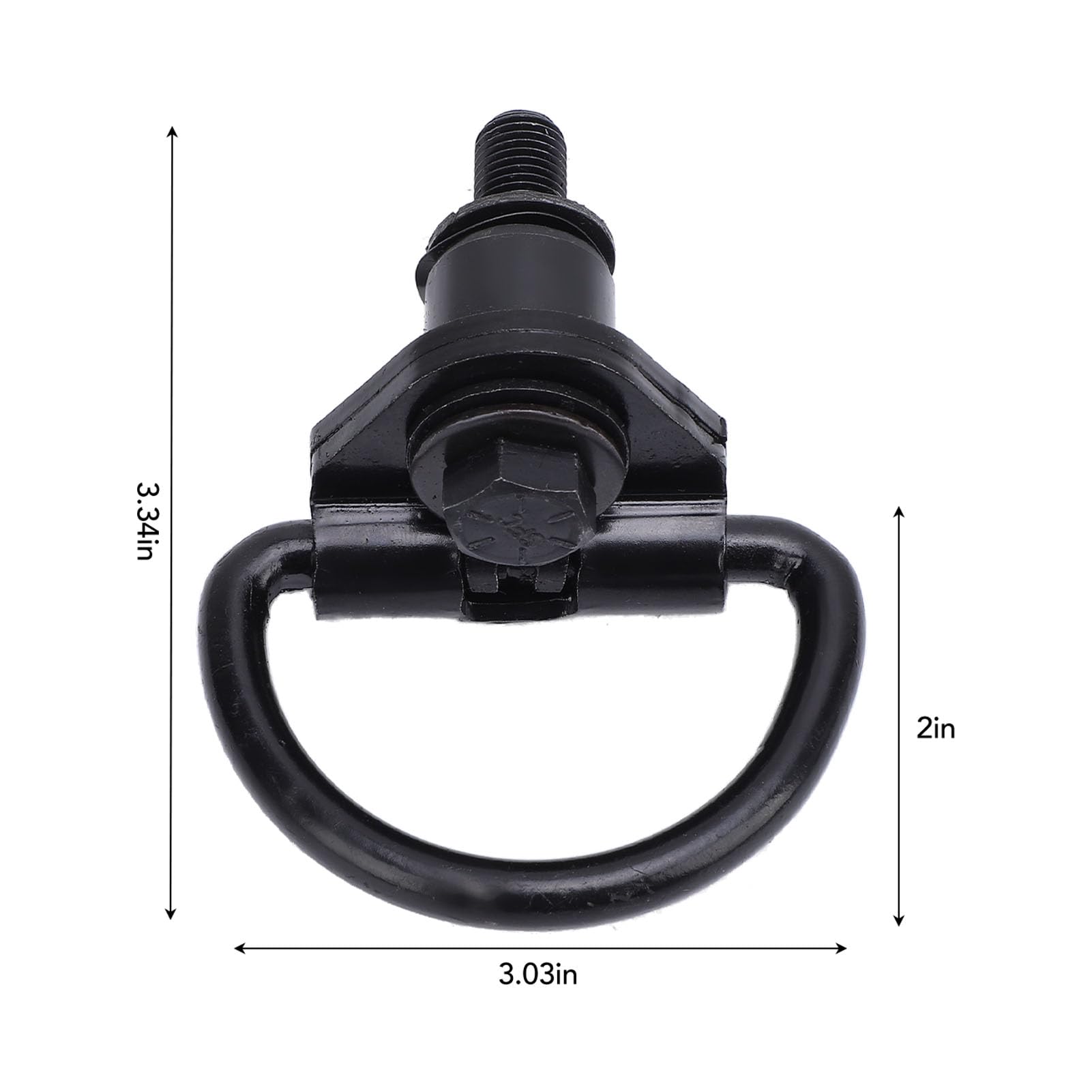 Jiawu 6 Ganchos de Acero para Carga en D para Furgoneta de Carga 150 250 350 2015-2024, Revestimiento Negro Inoxidable, Reemplazo OEM V550A74 AD, Seguridad Rápida en Puntos de Anclaje Preestablecidos