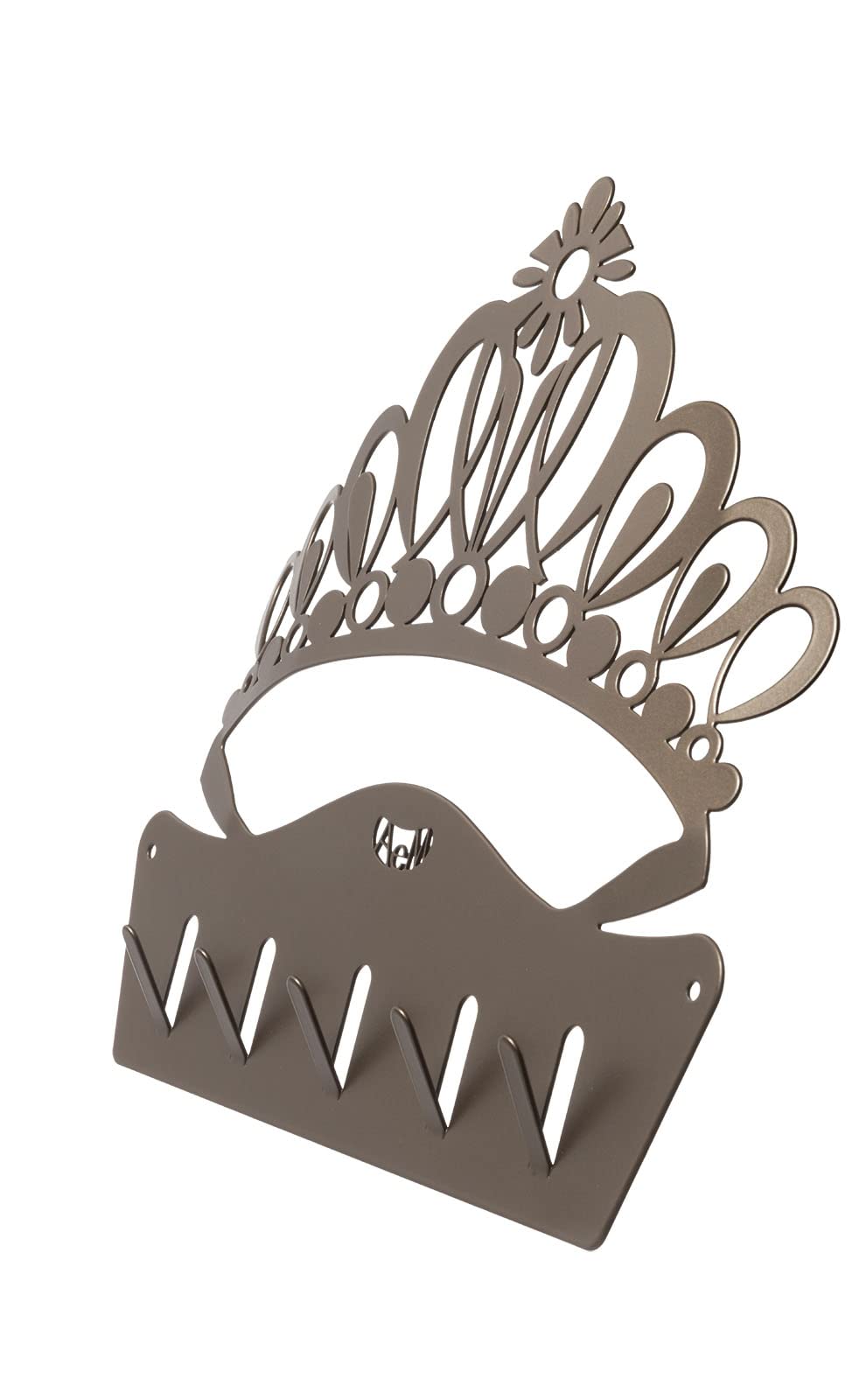 Arti & Mestieri The Queen - Porta Chiavi da Muro di Design 100% Made in Italy - in Ferro, 25 x 22h cm (Bronzo)
