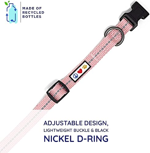 Miniatura 6 de Pawtitas Paquete económico Arnés reflectante extra pequeño para perro reciclado + collar de perro reciclado reflectante extra pequeño + correa