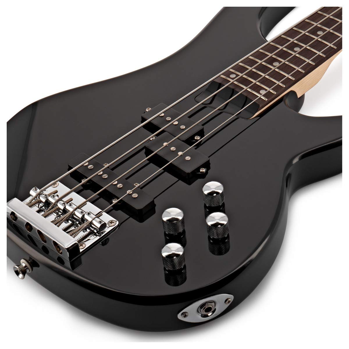 Gear4music Chicago Bassgitarre Set mit 15W Verstärker für Erwachsene Anfänger