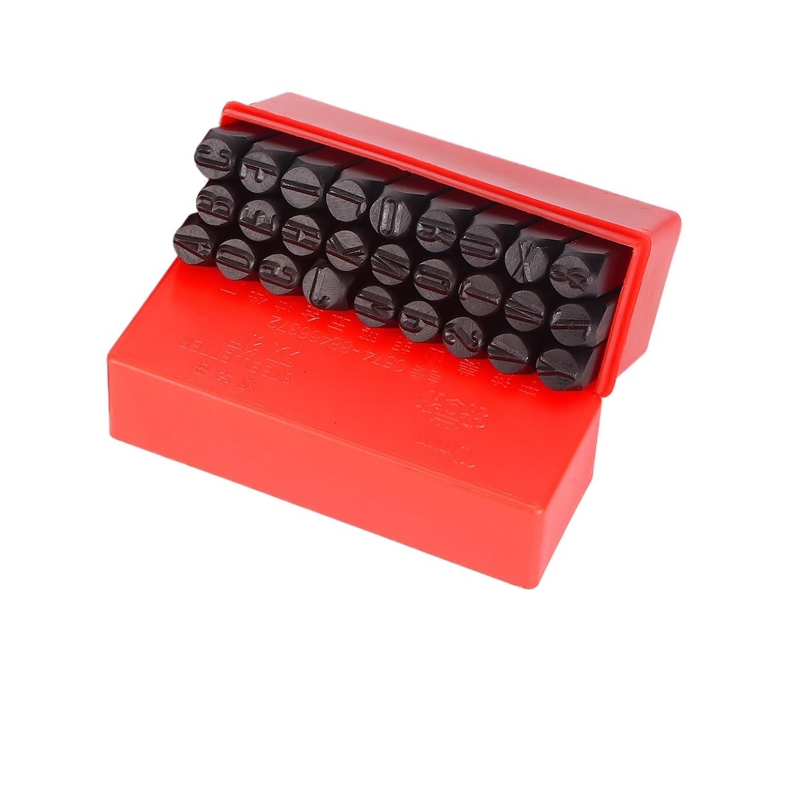 Leather Letter Stamp Set 8/10/12.5mm Alphabet Stamp Set Number & Letter Stamping Punch Kit Steel Die Embossing DIY Jewelry Leather(10mm Letters)
