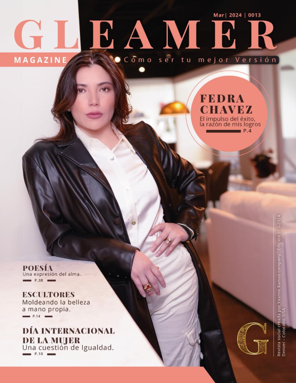 GLEAMER Magazine (Marzo 2024): Fedra Chavez (Spanish Edition)