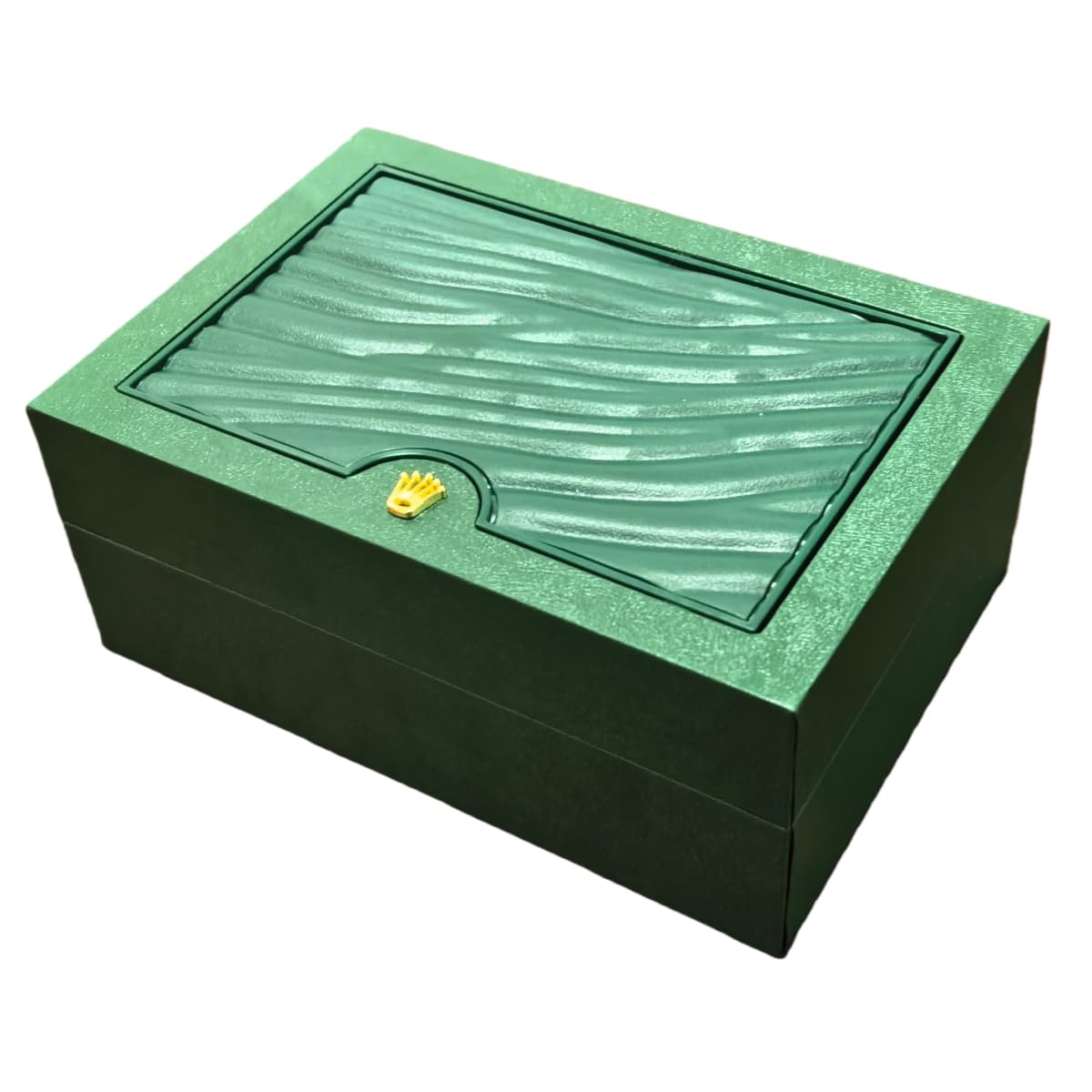 Uhrenbox Behälter Einzelkasten Grün Holz Aufbewahrung Schutz Organizer Display für Rolex Sky-Dweller