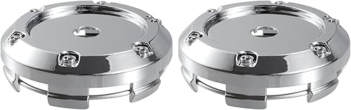 Miniatura 5 de ACROPIX Tapacubos de rueda de 2.598 in, 6 clips, tono plateado, paquete de 4