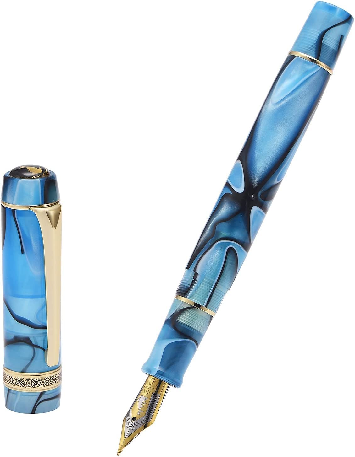 Amazon | Fountain pen Kaigelu 316A ブルー アクリル万年筆