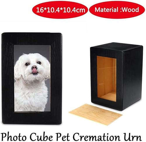 Miniatura 5 de Artículos Conmemorativos Cenizas De Incineración De Mascotas Hechas A Mano De Madera Perro Gato Urnas Mascota Medallón De Fotos Accesorios para