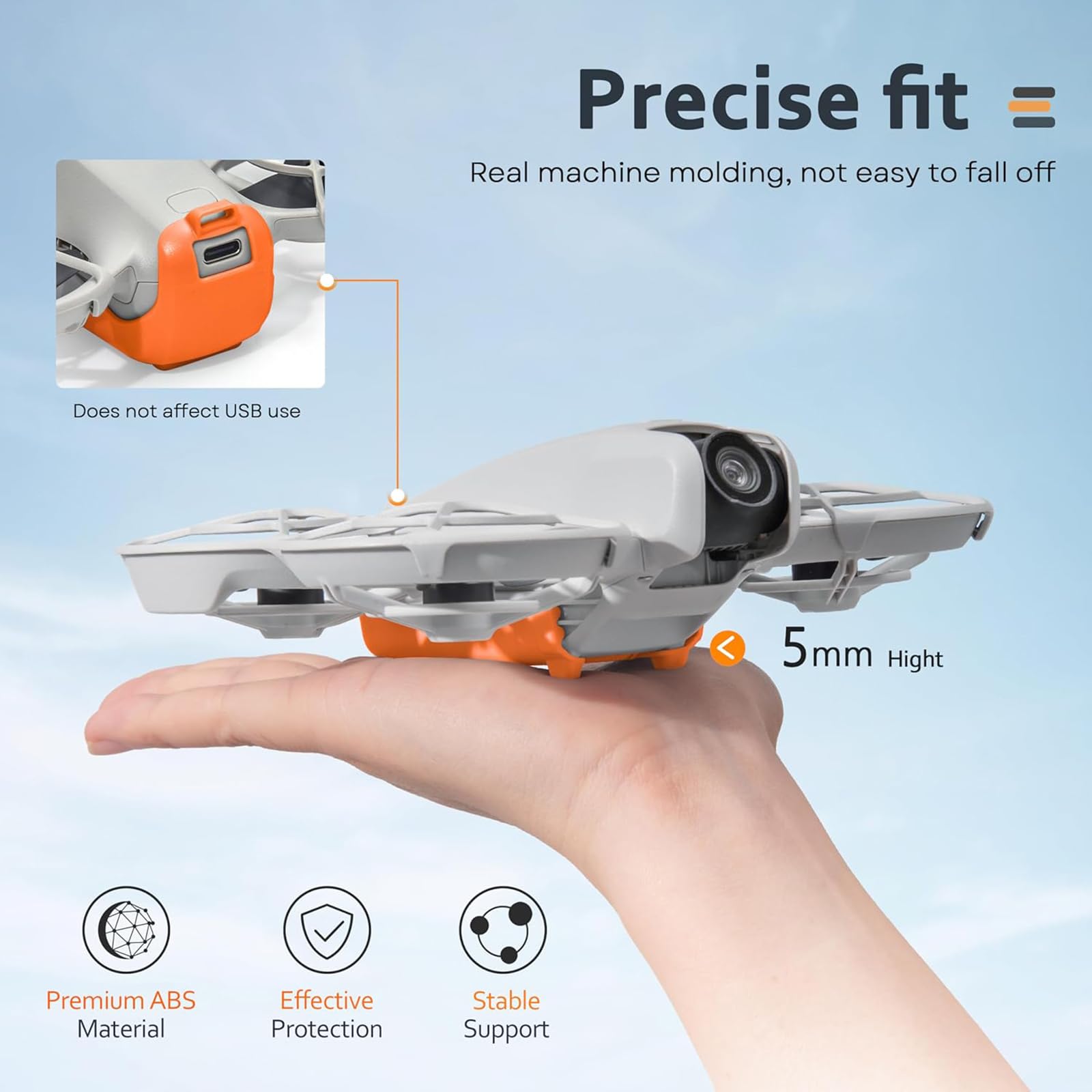LICHIFIT Landing Gear for DJI Neo Drone Battery Protection Case Cover Quick Release Extension Leg Heightening Bracket Kickstand 2-in-1 Accessories - Image 4