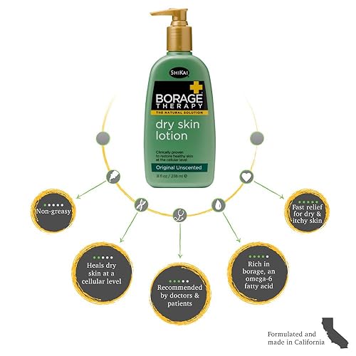Miniatura 5 de Shikai Borage Dry Skin Therapy Loción Natural Fórmula para Niños - 8 Oz