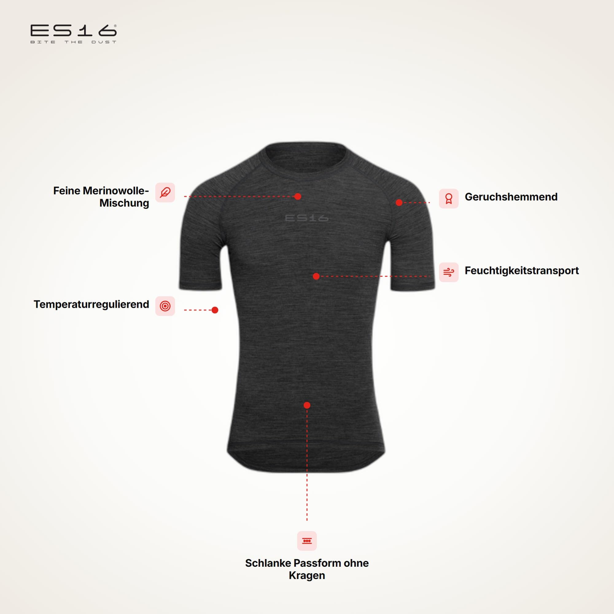 Merino Maglia Intima Tecnica Unisex | Base Layer Termoregolatore in Lana Merino per Ciclismo – Maniche Corte e Lunghe, Antiodore e Traspirante