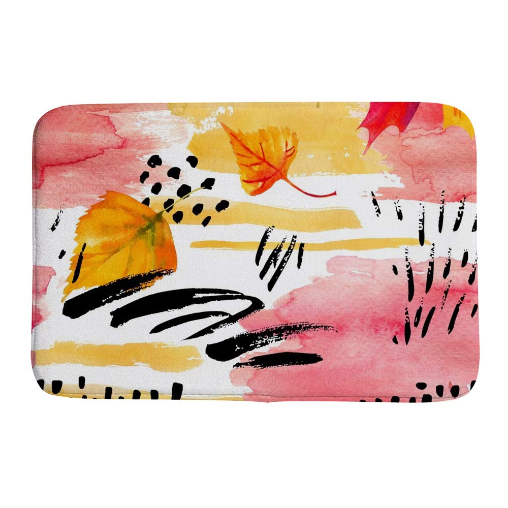 Tapis de bain antidérapant velours corail facile à nettoyer