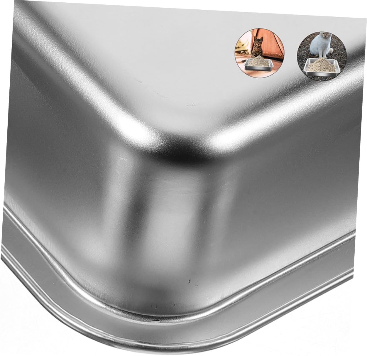 Cat Litter Box for Small Kittens Open Design No Spilling Durable and Easy to Magnetic Litter Control