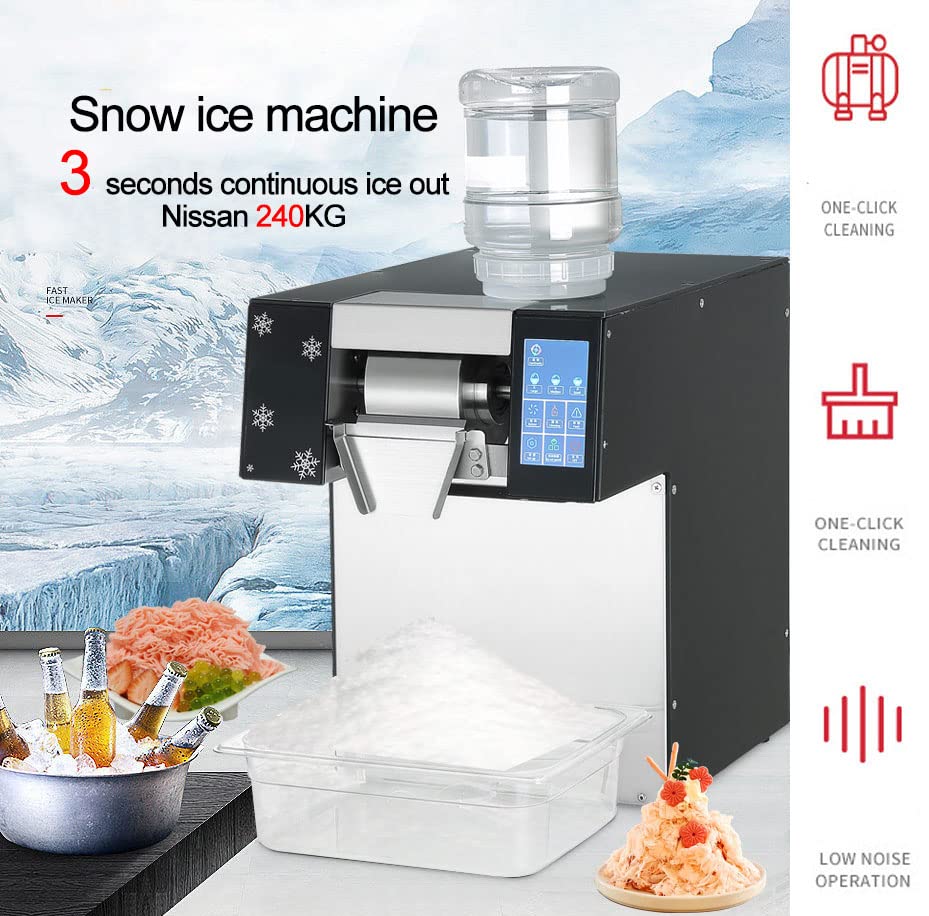 LANGTAOSHA Ice Maker Machine Countertop, Commercial Slushie Machine, 350 Lbs in 24 H, Elektrische Eismaschine Und… – Bild 4