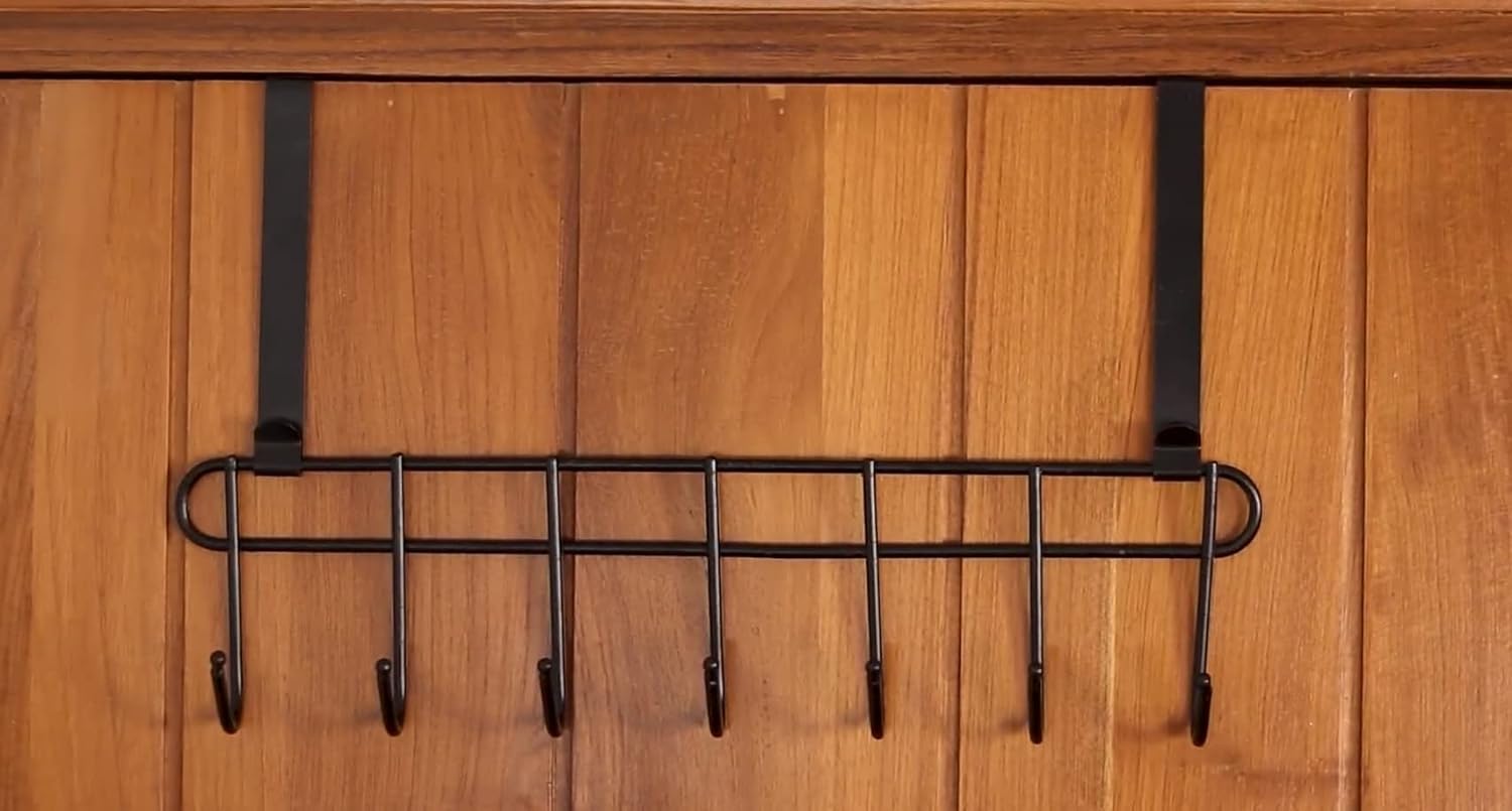 Solitude Pack of 3 Multi - Alloy Steel Functional Heavy Duty Stainless Steel Over The Door Hook Hanger Organizer, Wall Hook Rack, No Drilling Required (Black) (B0CR4HD4DG) Amazon Price History, Amazon Price Tracker