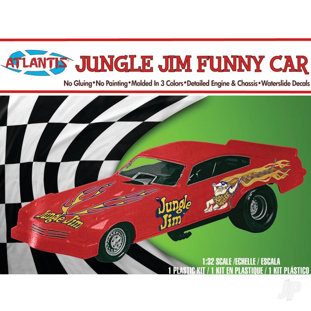Amazon.com: Atlantis Plastic Model Kit - Snap Jungle Jim Funny Car
