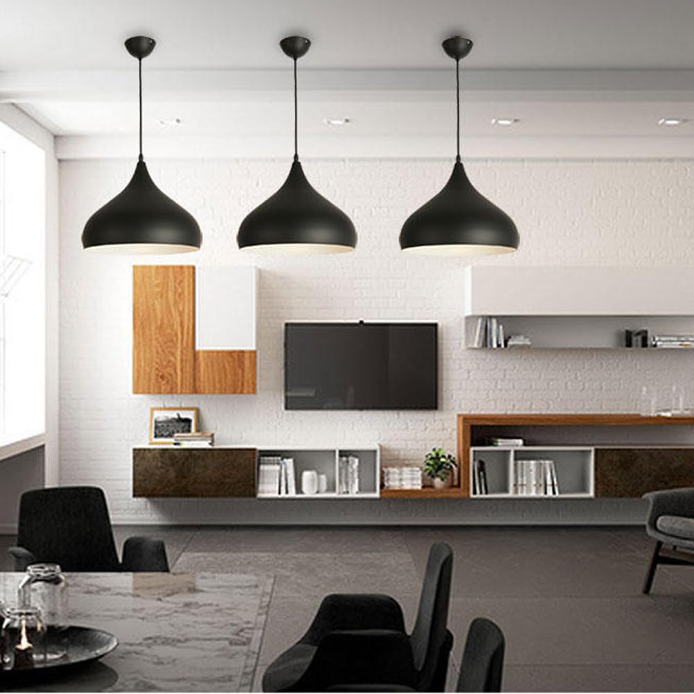 Lampada A Sospensione E27, Moderna E Minimalista, In Metallo